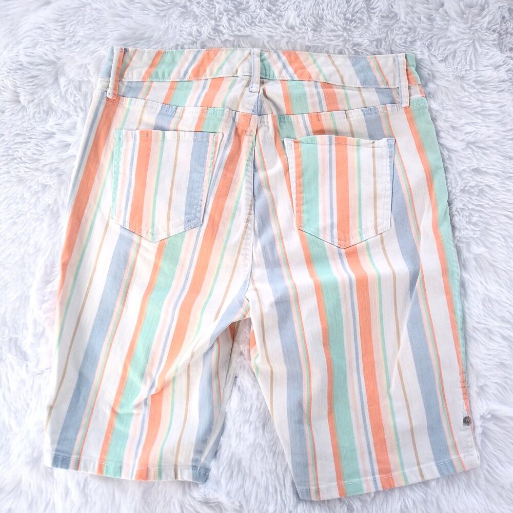 Gloria Vanderbilt Stretchy Bermuda Jean Shorts Fun Colors Size 12 Petite - Picture 3 of 15